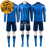【In Stock】Anime Blue Lock Cosplay Blue Lock Eleven Football Jersey Costume Costumes